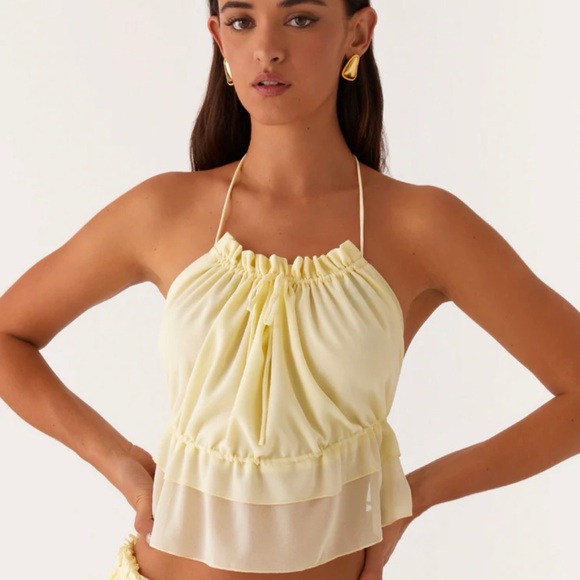 Peppermayo Tops - Peppermayo Butter Yellow Top